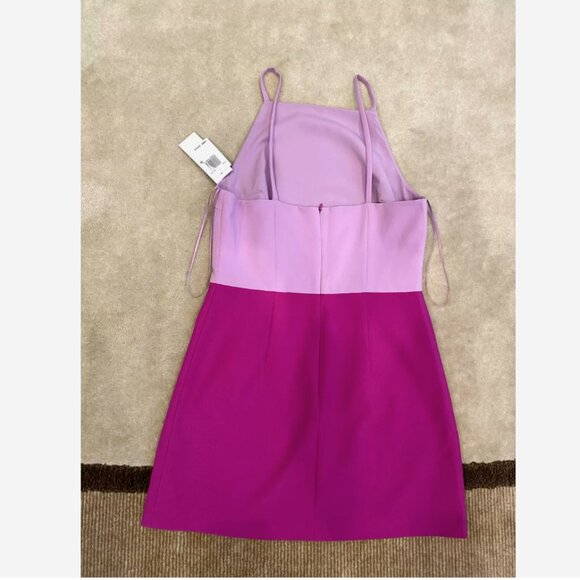 Color Block Macy's French collection dress (purple/pink) - Picture 2 of 3